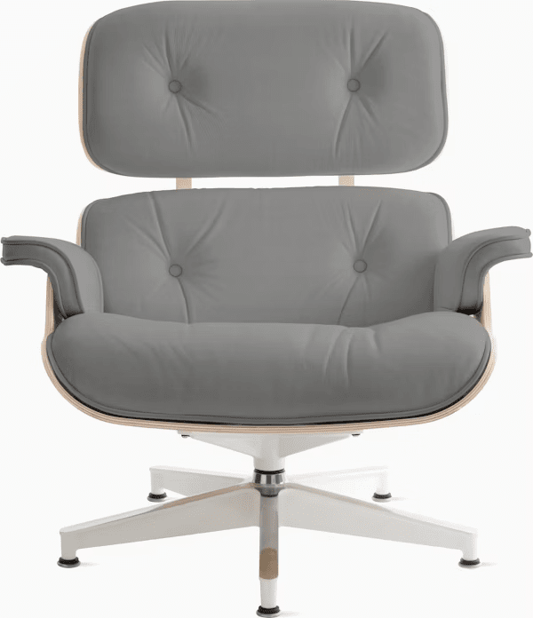 Eames Lounge Chair in White Ash lounge chair herman miller 