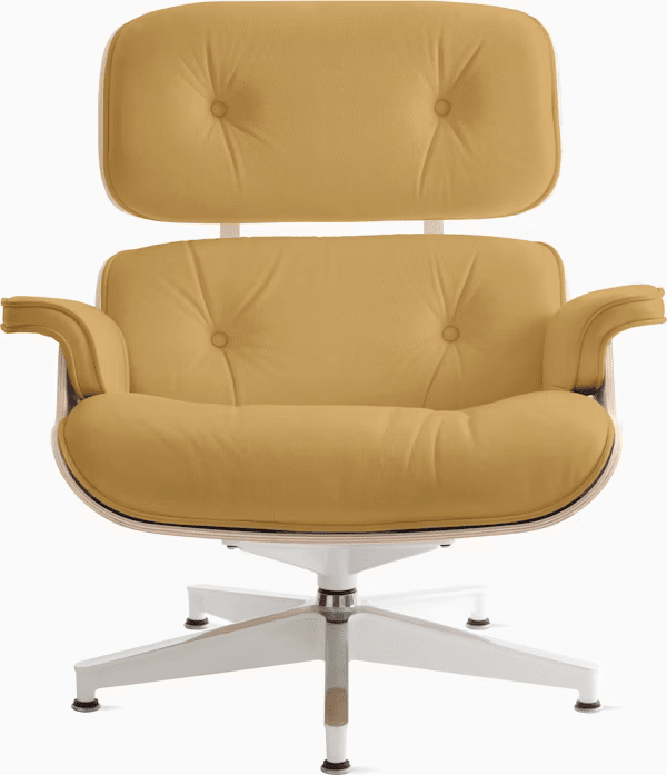 Eames Lounge Chair in White Ash lounge chair herman miller 