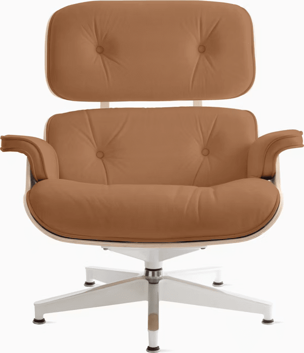 Eames Lounge Chair in White Ash lounge chair herman miller 