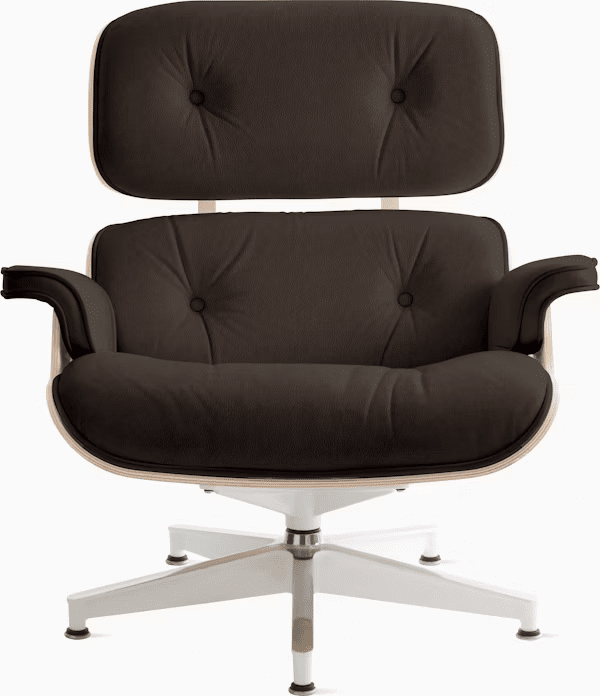 Eames Lounge Chair in White Ash lounge chair herman miller 