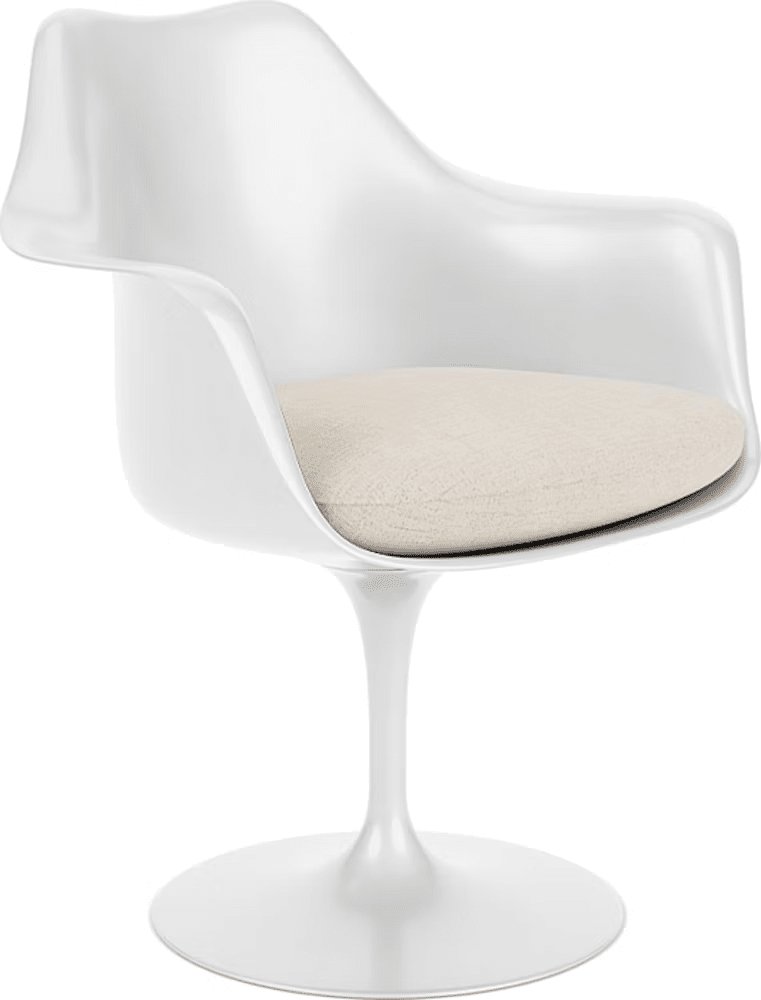 Saarinen Tulip Arm Chair Upholstered Side/Dining Knoll 
