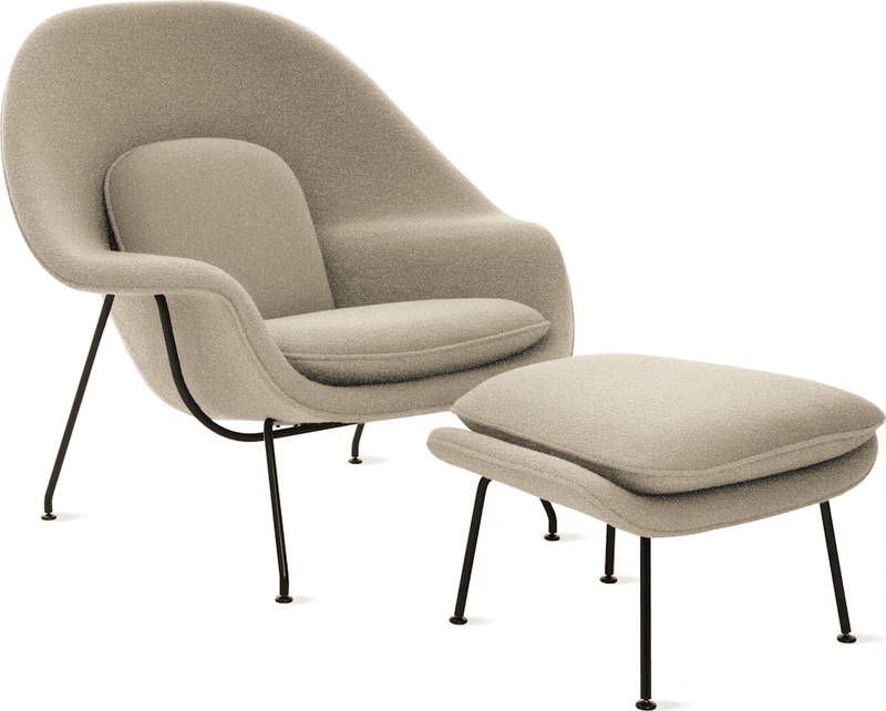 Womb Chair and Ottoman lounge chair Knoll 