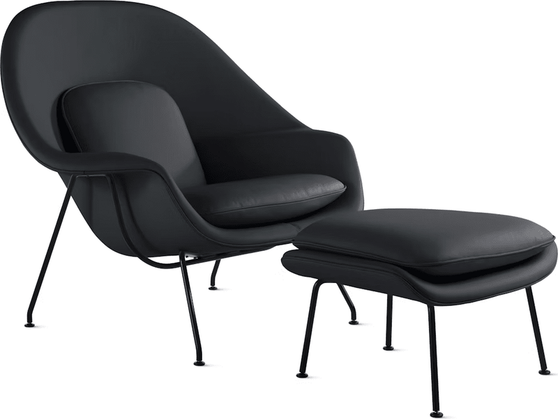 Womb Chair and Ottoman lounge chair Knoll 