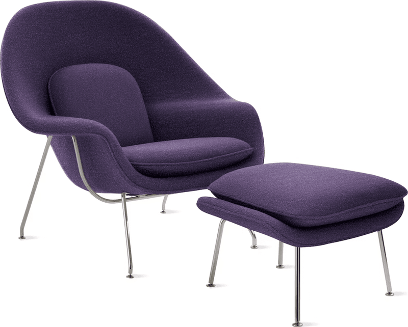 Womb Chair and Ottoman lounge chair Knoll 