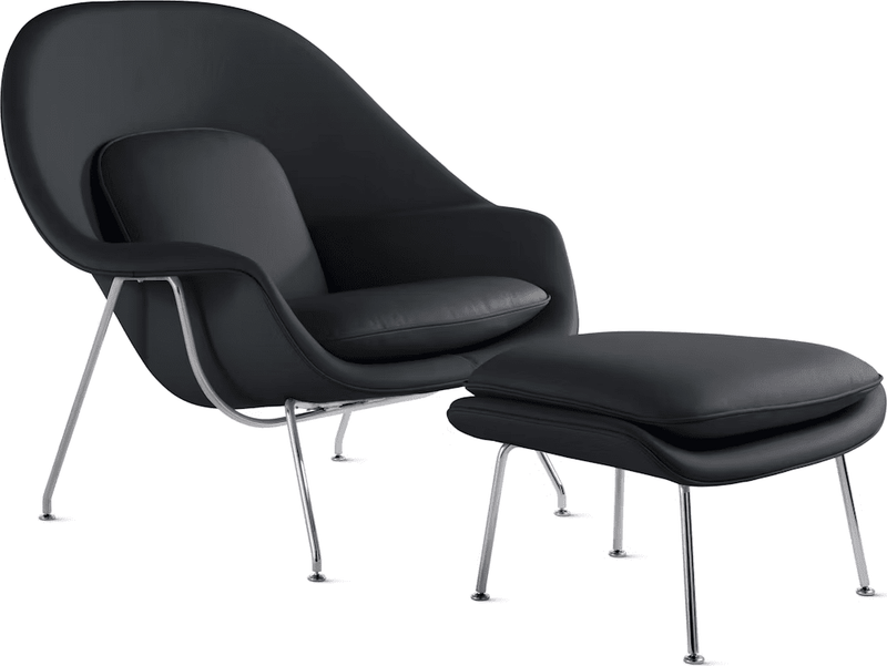 Womb Chair and Ottoman lounge chair Knoll 