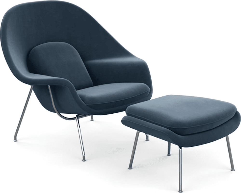 Womb Chair and Ottoman lounge chair Knoll 