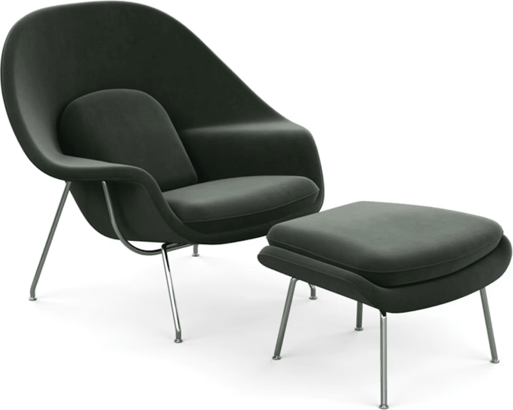 Womb Chair and Ottoman lounge chair Knoll 