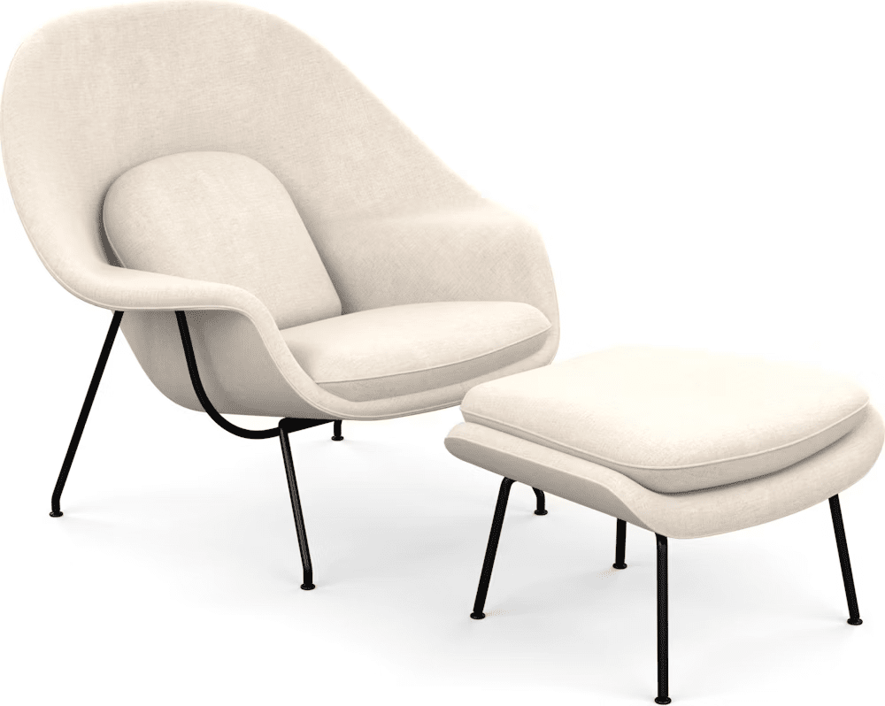 Womb Chair and Ottoman lounge chair Knoll 