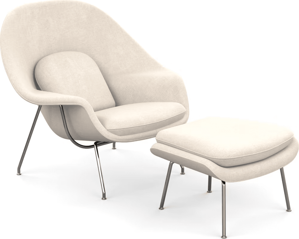 Womb Chair and Ottoman lounge chair Knoll 