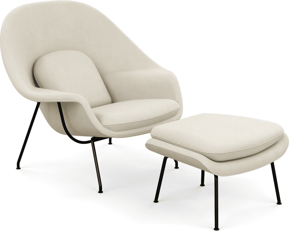 Womb Chair and Ottoman lounge chair Knoll 