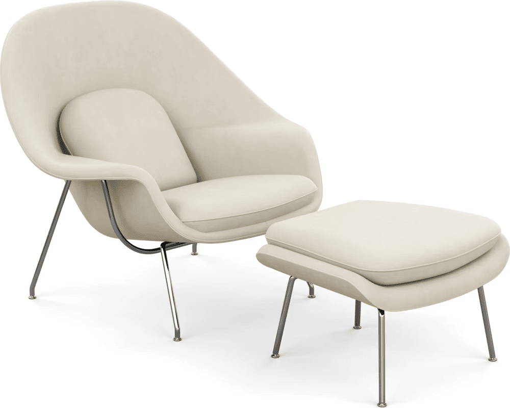 Womb Chair and Ottoman lounge chair Knoll 