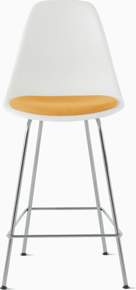 Eames Molded Plastic Stool with Seat Pad Stools herman miller 