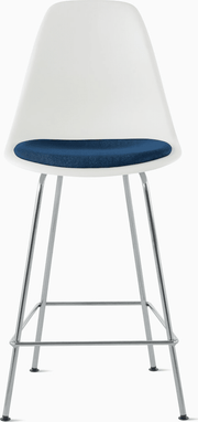 Eames Molded Plastic Stool with Seat Pad Stools herman miller 
