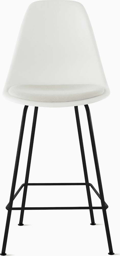 Eames Molded Plastic Stool with Seat Pad Stools herman miller 
