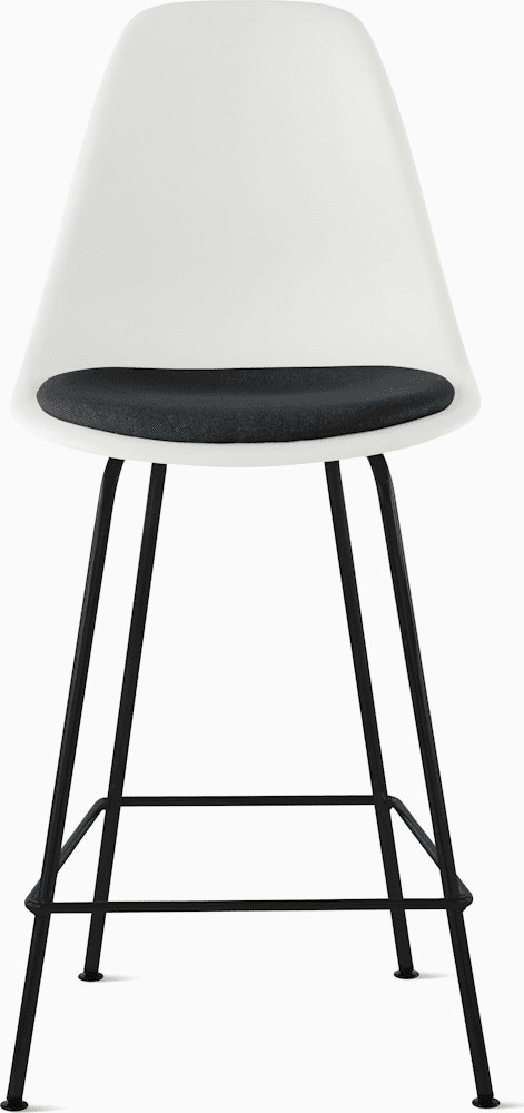 Eames Molded Plastic Stool with Seat Pad Stools herman miller 