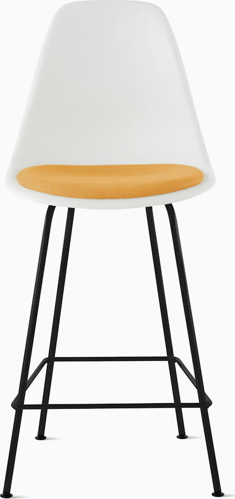Eames Molded Plastic Stool with Seat Pad Stools herman miller 
