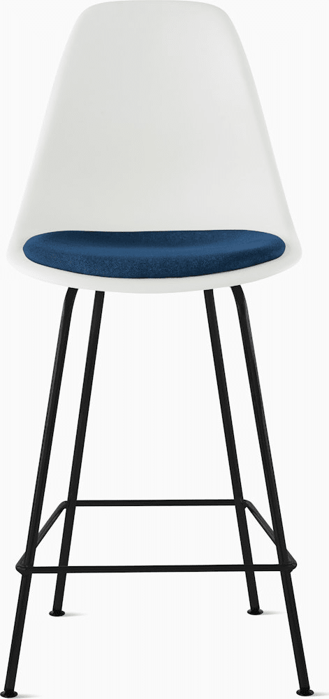 Eames Molded Plastic Stool with Seat Pad Stools herman miller 