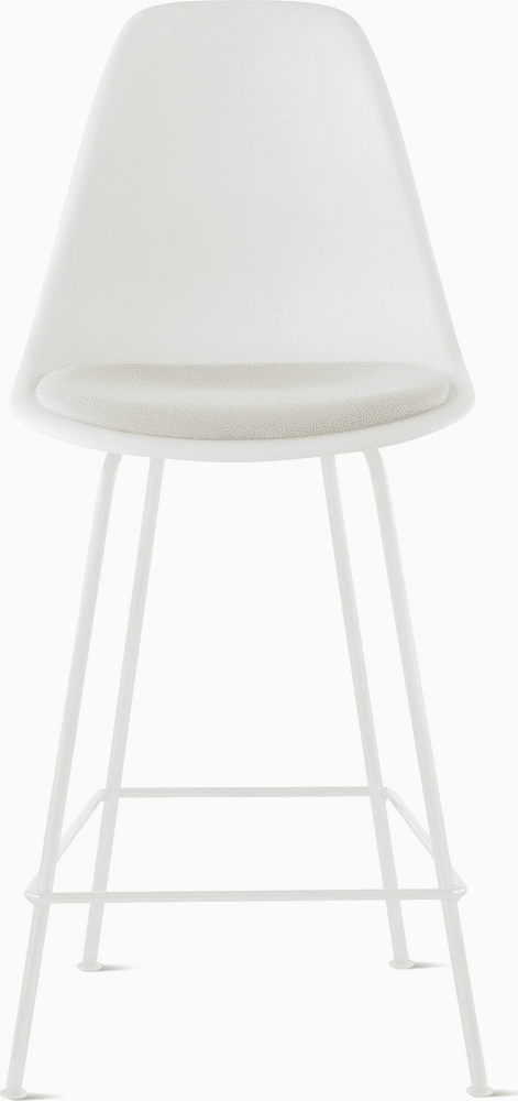 Eames Molded Plastic Stool with Seat Pad Stools herman miller 