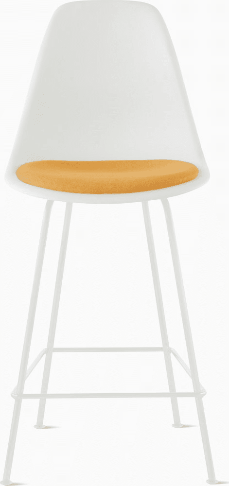 Eames Molded Plastic Stool with Seat Pad Stools herman miller 