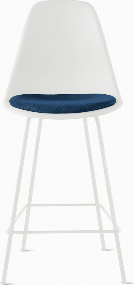 Eames Molded Plastic Stool with Seat Pad Stools herman miller 