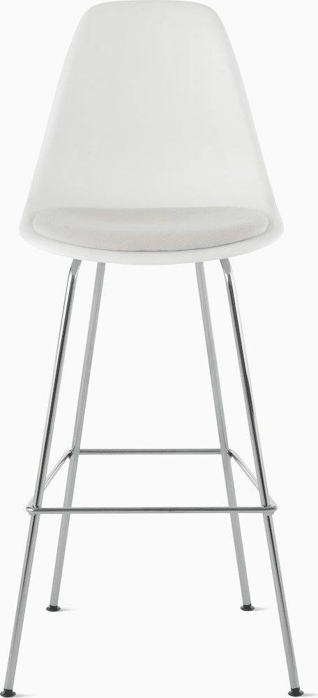 Eames Molded Plastic Stool with Seat Pad Stools herman miller 