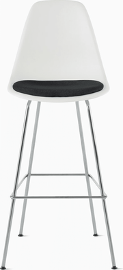 Eames Molded Plastic Stool with Seat Pad Stools herman miller 