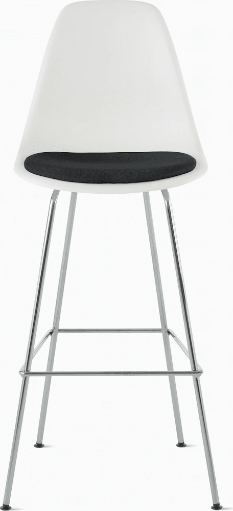 Eames Molded Plastic Stool with Seat Pad Stools herman miller 