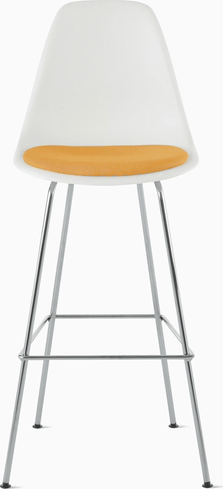 Eames Molded Plastic Stool with Seat Pad Stools herman miller 