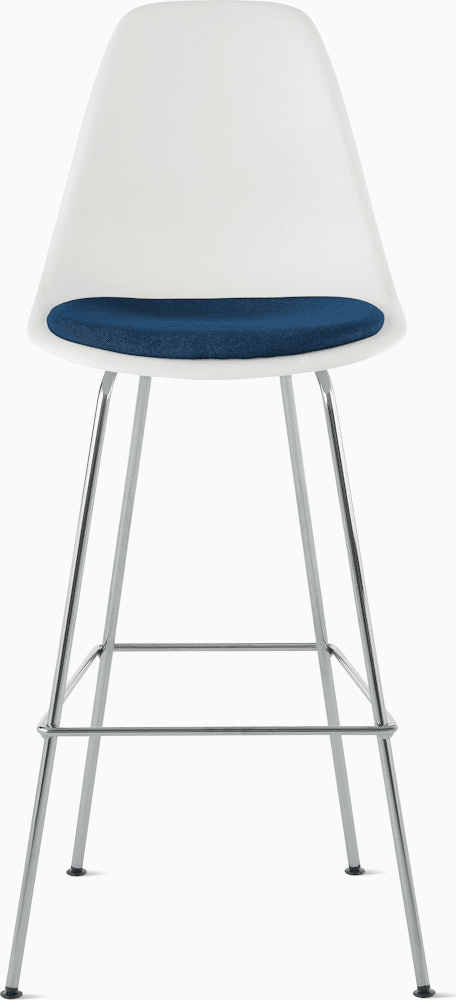 Eames Molded Plastic Stool with Seat Pad Stools herman miller 