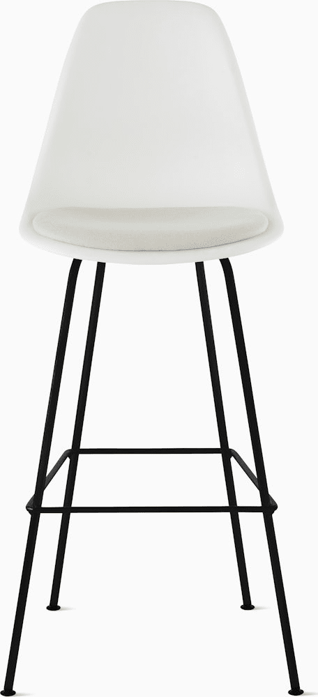 Eames Molded Plastic Stool with Seat Pad Stools herman miller 
