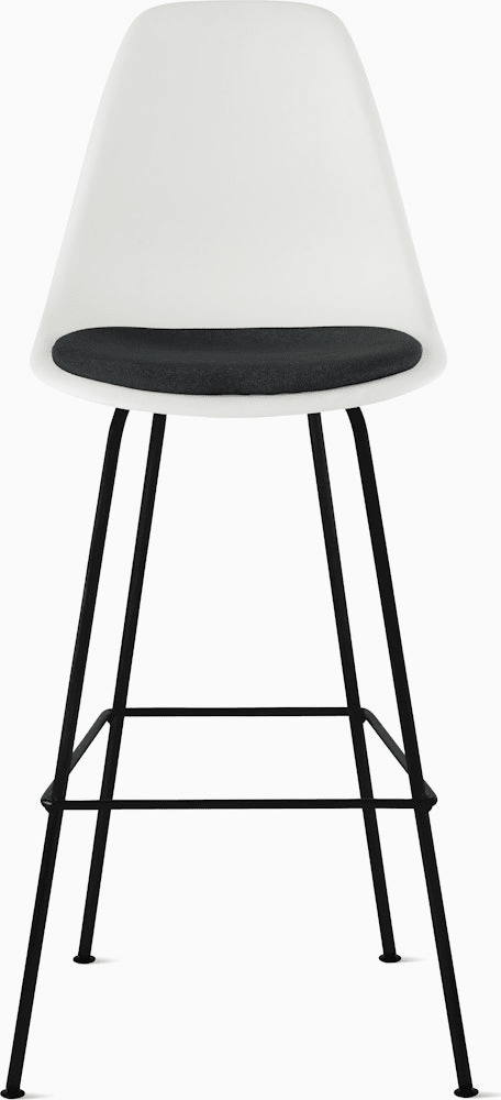 Eames Molded Plastic Stool with Seat Pad Stools herman miller 