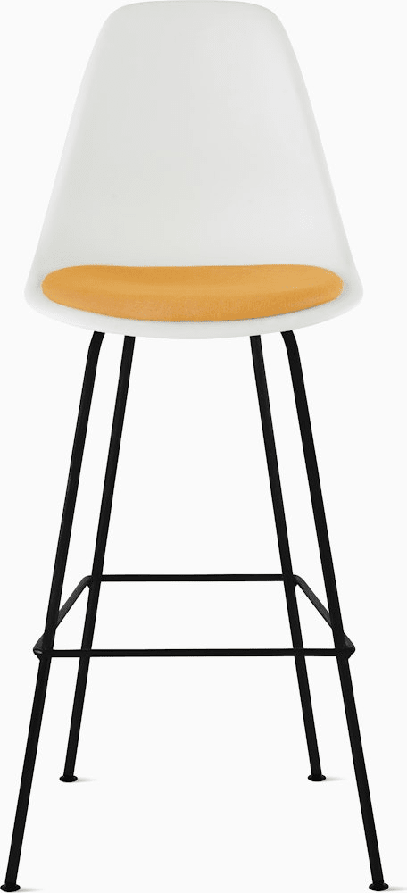 Eames Molded Plastic Stool with Seat Pad Stools herman miller 