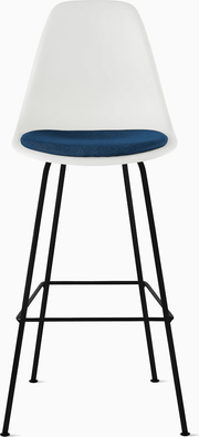 Eames Molded Plastic Stool with Seat Pad Stools herman miller 