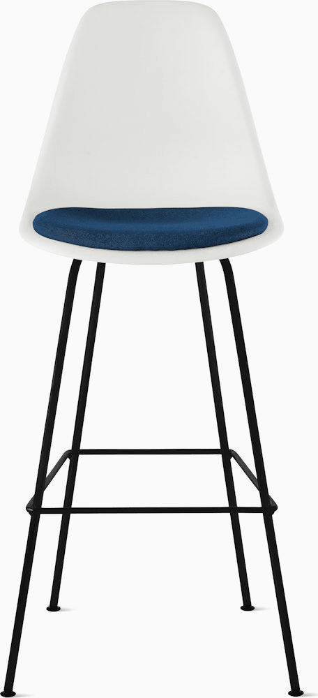 Eames Molded Plastic Stool with Seat Pad Stools herman miller 