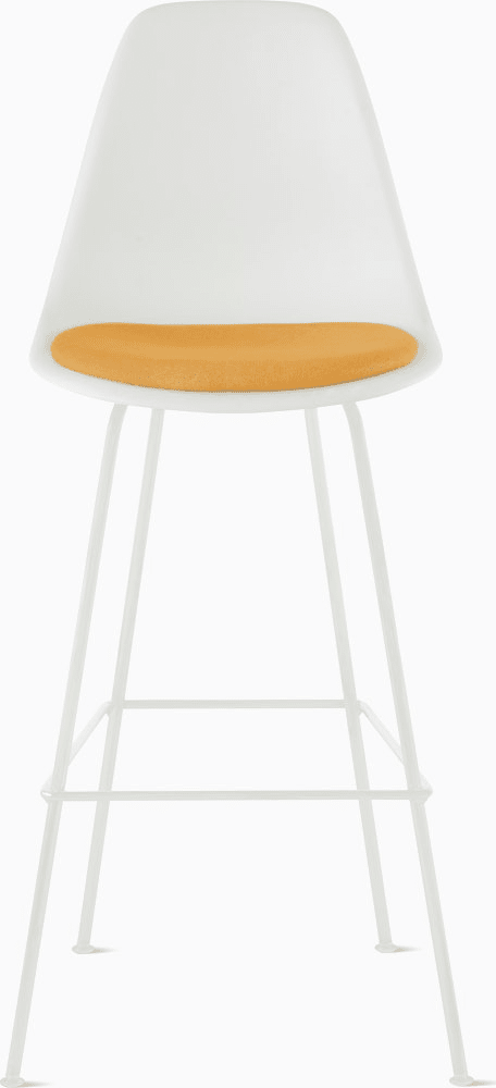 Eames Molded Plastic Stool with Seat Pad Stools herman miller 