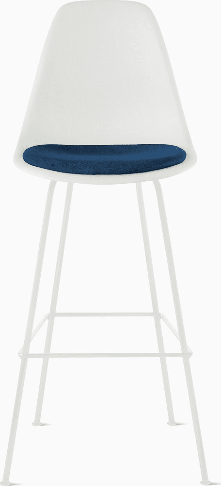 Eames Molded Plastic Stool with Seat Pad Stools herman miller 