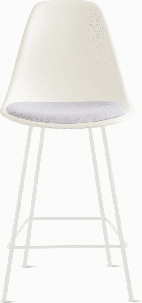 Eames Molded Plastic Stool with Seat Pad Stools herman miller 