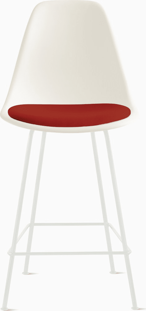 Eames Molded Plastic Stool with Seat Pad Stools herman miller 