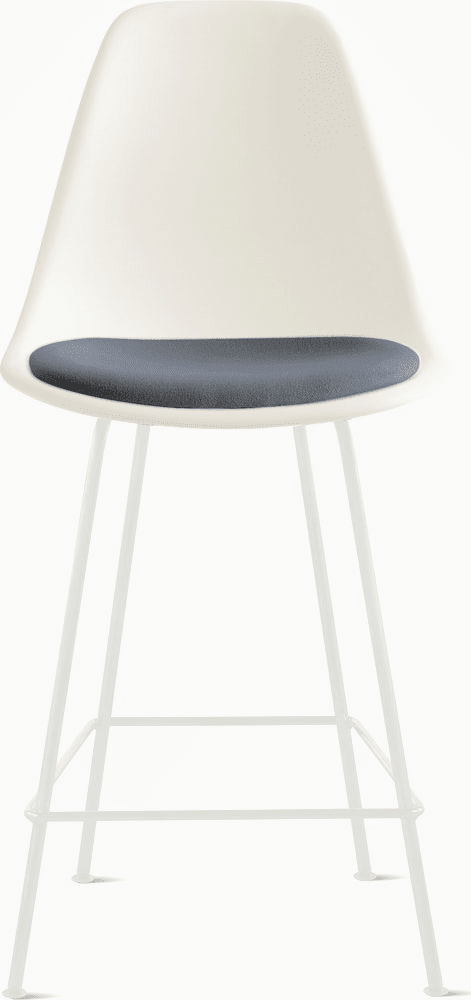 Eames Molded Plastic Stool with Seat Pad Stools herman miller 