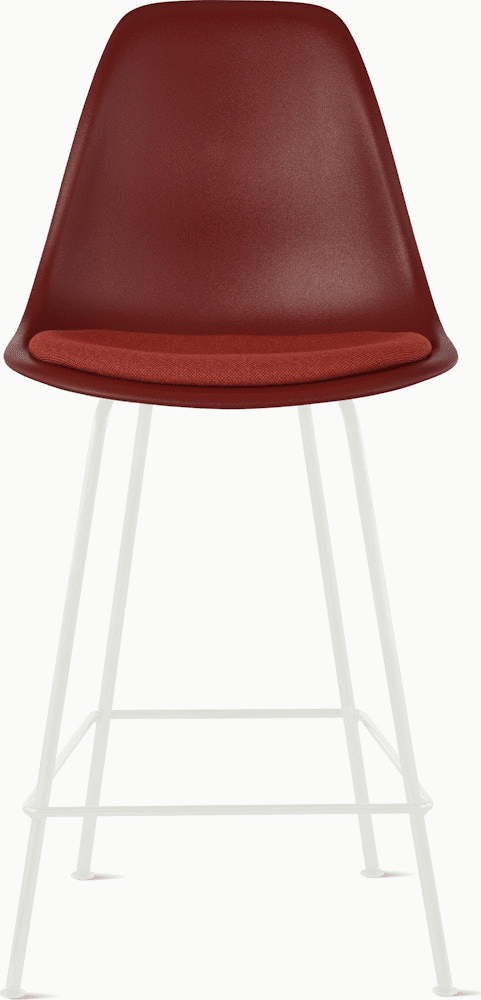 Eames Molded Plastic Stool with Seat Pad Stools herman miller 