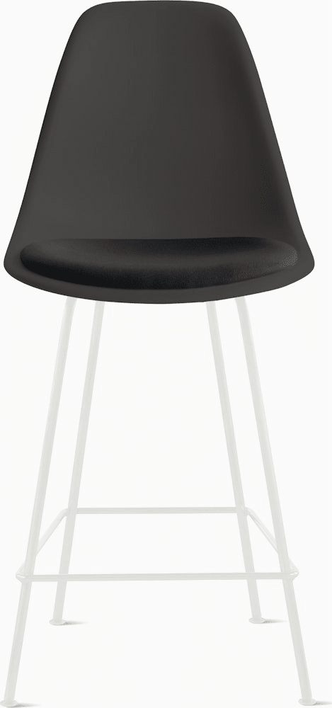 Eames Molded Plastic Stool with Seat Pad Stools herman miller 