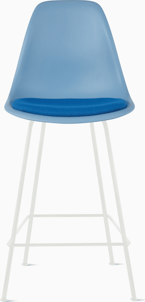 Eames Molded Plastic Stool with Seat Pad Stools herman miller 