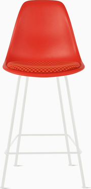 Eames Molded Plastic Stool with Seat Pad Stools herman miller 