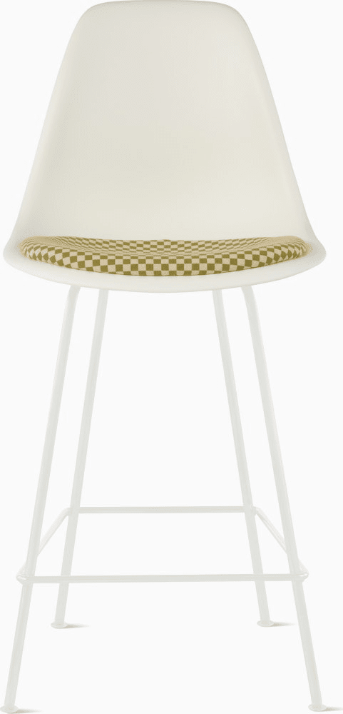Eames Molded Plastic Stool with Seat Pad Stools herman miller 