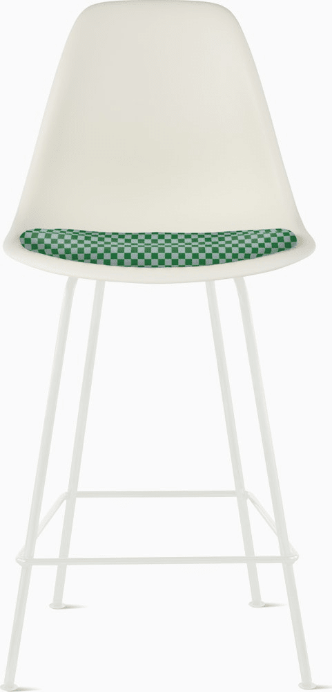 Eames Molded Plastic Stool with Seat Pad Stools herman miller 