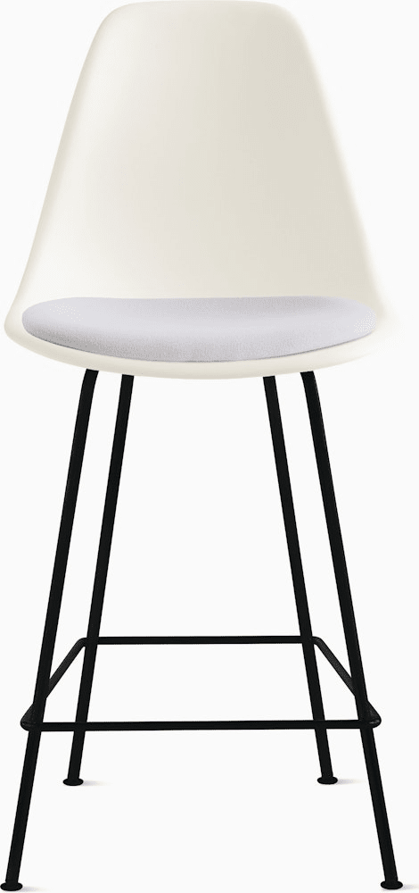 Eames Molded Plastic Stool with Seat Pad Stools herman miller 