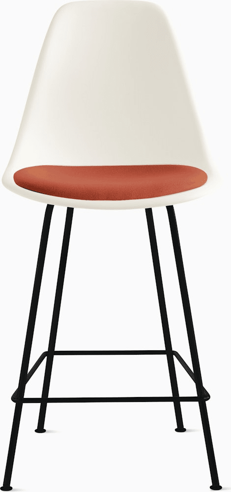 Eames Molded Plastic Stool with Seat Pad Stools herman miller 