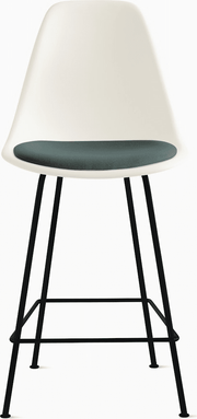 Eames Molded Plastic Stool with Seat Pad Stools herman miller 