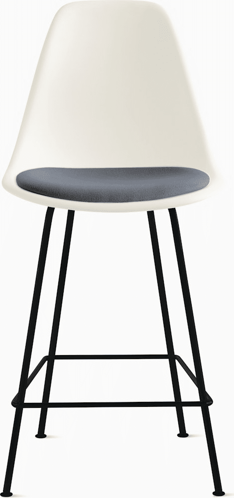 Eames Molded Plastic Stool with Seat Pad Stools herman miller 