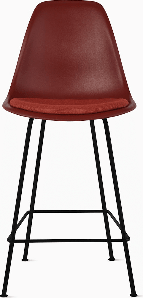 Eames Molded Plastic Stool with Seat Pad Stools herman miller 